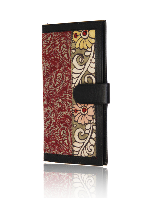 Pouch with Traditional Ikat Kalamkari Print Beautiful Birthday or Anniversary Gifts