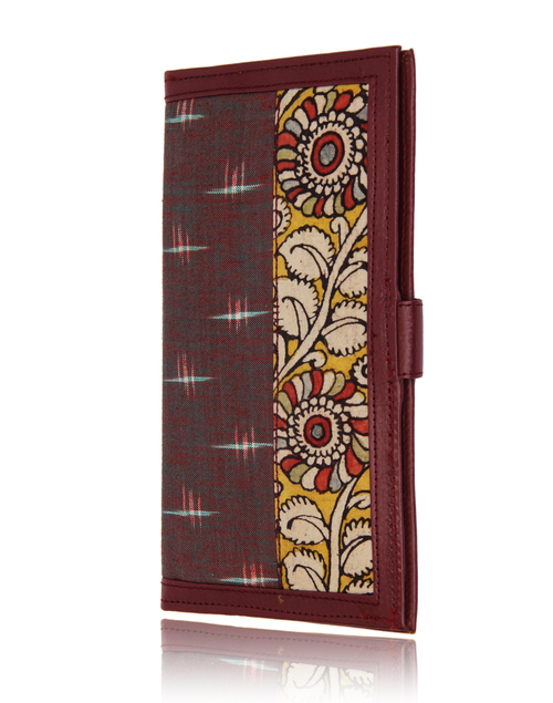 Pouch with Traditional Ikat Kalamkari Print Beautiful Birthday or Anniversary Gifts