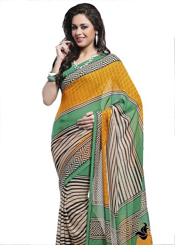 Flower Printed Sarees