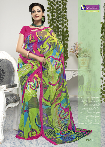 Designer Printed Saree