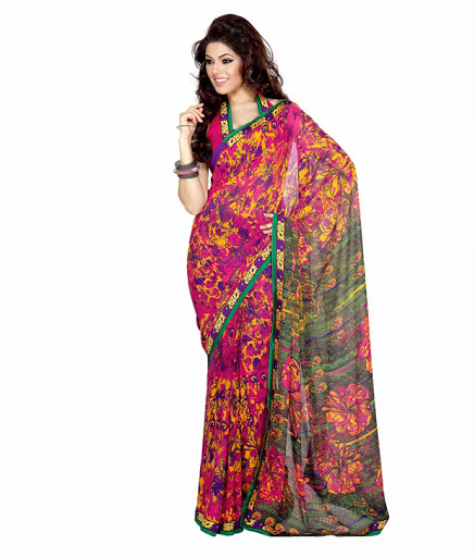 Floral Printed Sarees