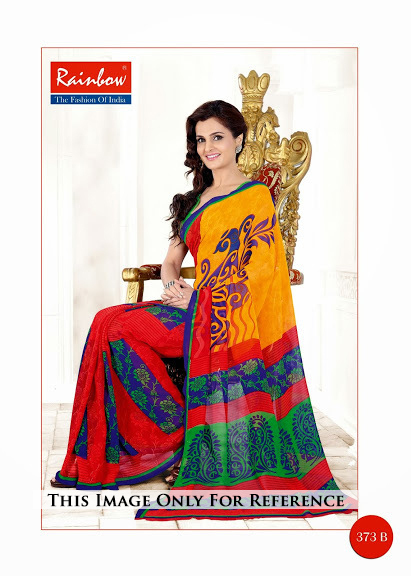 Magenta Mutli Color Printed Saree
