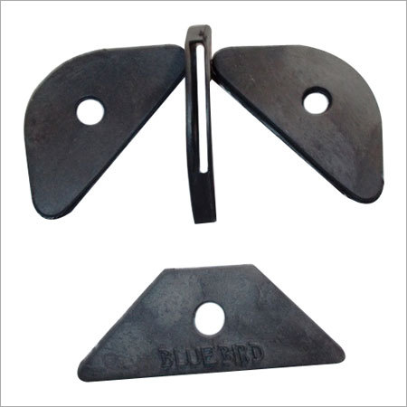 Tarpaulin Rubber Accessories - Rubber, 2-3 mm Thickness, Black, Triangular | Water Resistant, Heat Proof, Durable, Smooth Texture, 3 Pieces