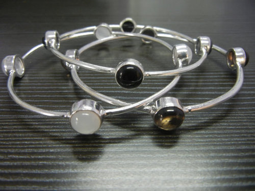 Sterling Silver Bracelet Dangle Earrings