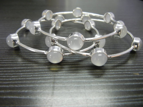 White Chalcedony Bracelet