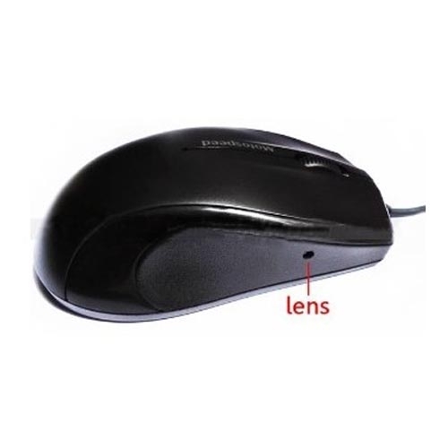 Spy Camera In Mouse - 130x97x40mm, Black, 4GB Memory, 1280x720 HD Video, Hidden Camera, USB Charging, 60 Min Battery Life