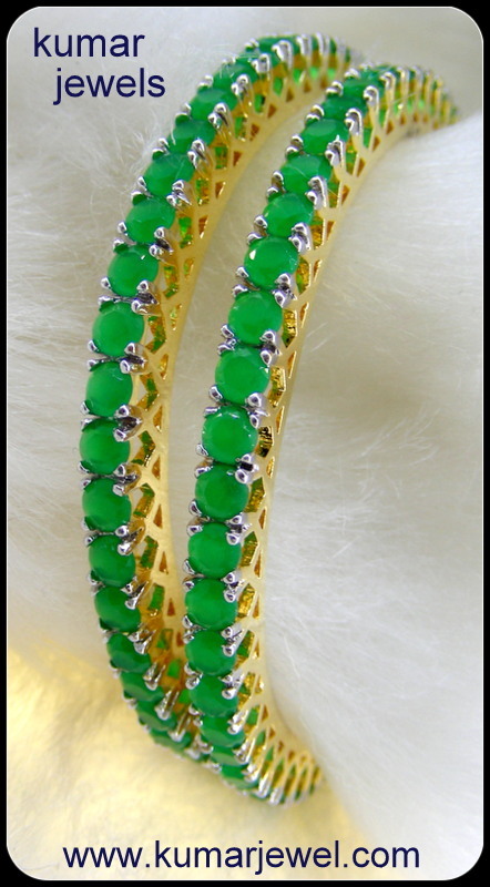 Emerald Stone Bangles