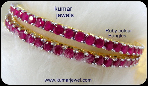 Ruby Stone Bangles