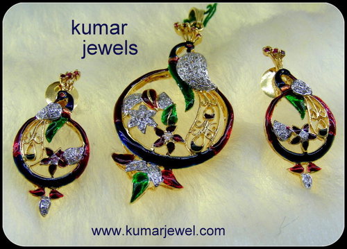 Peacock Pendant Set