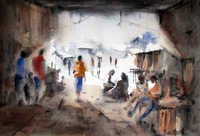 Watercolor Paper Painting - Cold-pressed Watercolor, 20x20 Inches, White | Beautiful Art, Crack Resistant, Durable, Vibrant Colors