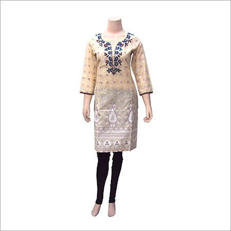 OFF WHITE DESIGNER KURTI