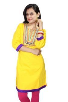 LATEST COTTON EMBROIDERED KURTI 