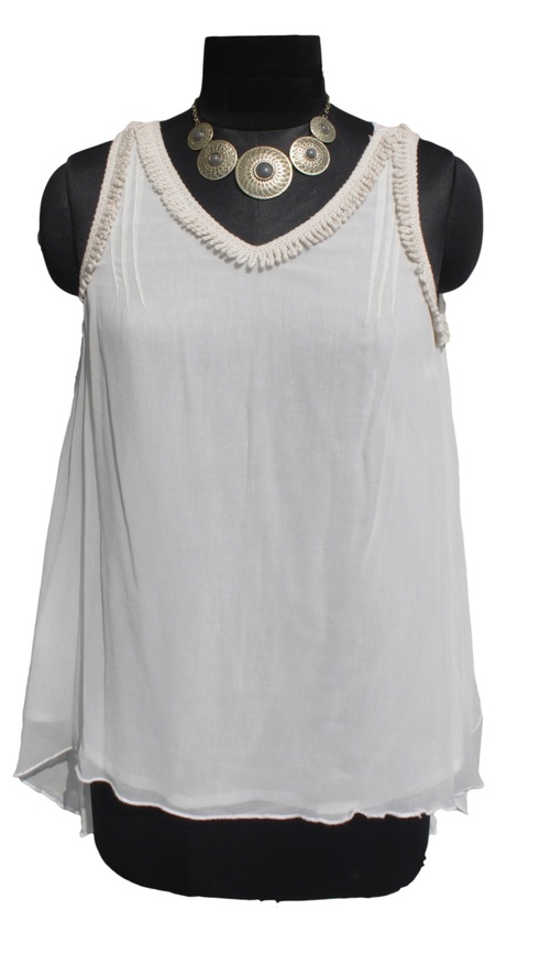 Georgette Sleeveless Top
