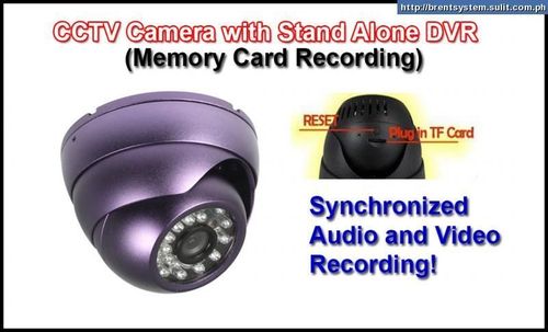 Spy CCTV Camera With In Built DVR - 92mm Diameter, 1/4" CMOS Sensor, 640x480 Resolution | Motion Detection, Night Vision, MicroSD Storage, BNC Interface
