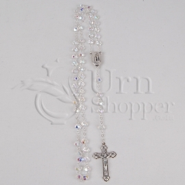 Lourdes Clear Crystal Rosary