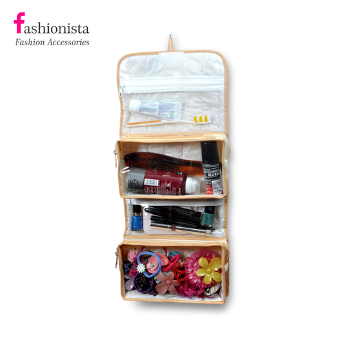 Cosmetic bag/ Bi-fold toiletry bag