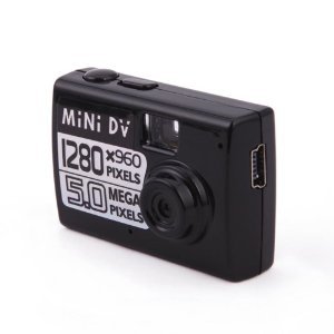 World Smallest Video Camera - 2.5x2.3x2.5 cm, Black, Li-ion Battery, 30 FPS | Miniature Size, Easy Use, Portable, JPEG/AVI Recording