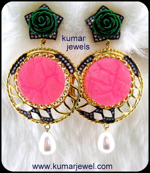 Pink Shell Earrings