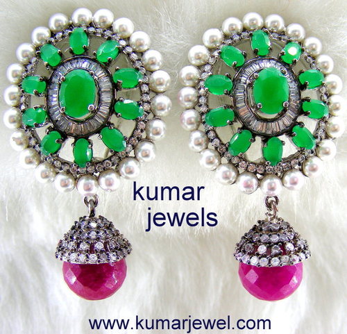 Girlish Stone Earring