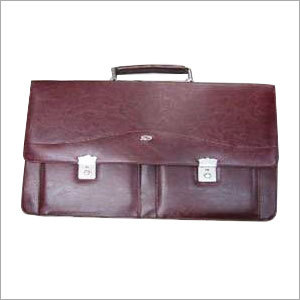 Briefcase - Leather, 16x12x4 Inches, Burgundy | Durable Material, Multiple Compartments, Buckle Closure, Water Resistant, Top Handle