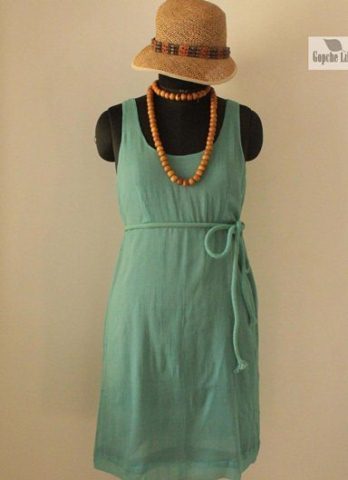 Green georgette western women wear tunic