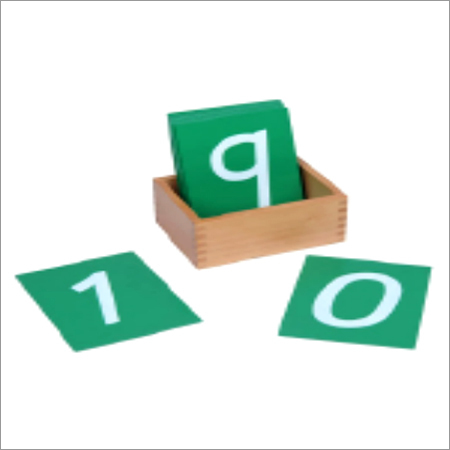 Wooden Sand Paper Numerals