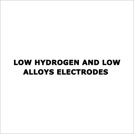 Low Hydrogen Electrodes