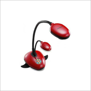 Table Lamp - Plastic Metal, 10x5x12 cm, Red | LED USB Powered, Clear Display, Color Resolution, Compact Design