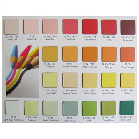 Plywood Shades Chart