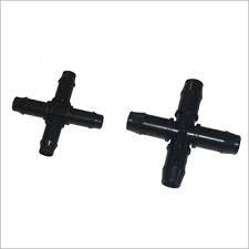 OD Cross - Plastic, Multiple Sizes, Black, 10 Bar Pressure | Easy Installation, Durable, Water Efficient, UV Resistant, Variable Flow Rate