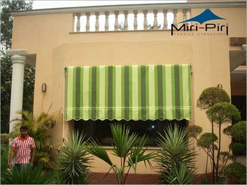 Green Vertical Awnings