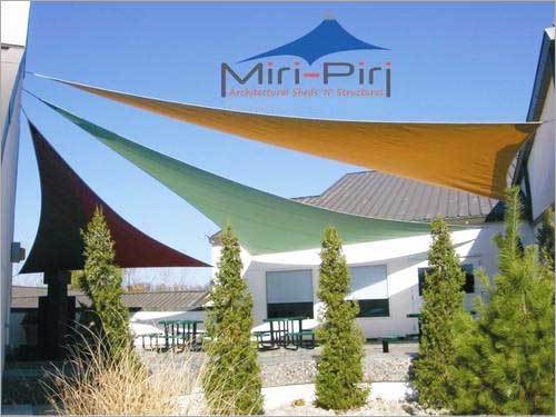 Maroon Shade Sail Tensile Structure 