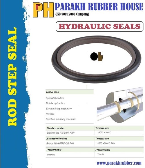 Rod Step Seals Application: Hydraulic