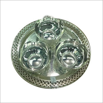 Round Tray + 4 Bowls