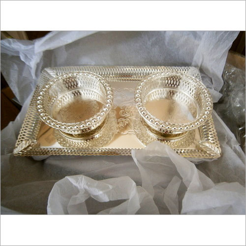 Rect.Tray + 2 Bowls