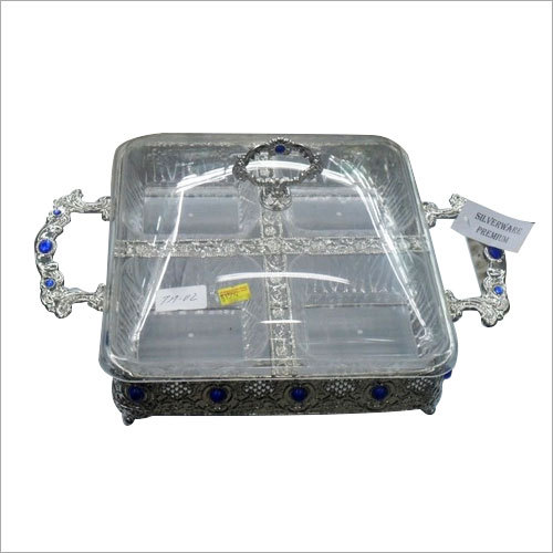 Dry Fruit Tray Set With 4 Bowls