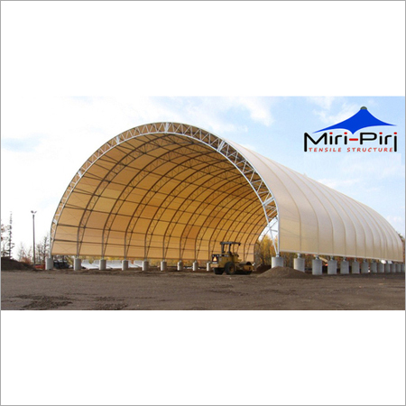 Cream Fabric Hangar Structures