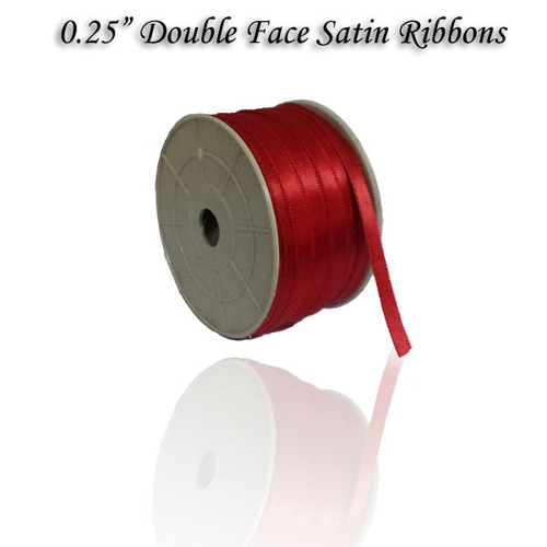 Red Colour Double Satin Ribbon