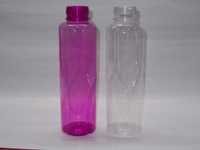 Transparent And Pink Coloured Fridge Bottles