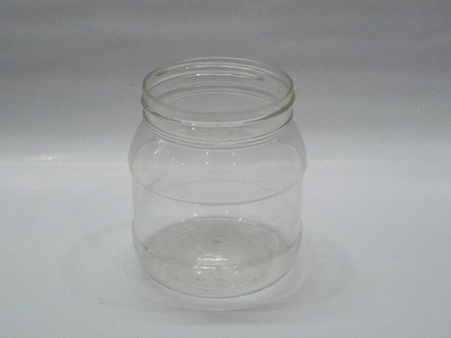 Transparent Half Kg Round Pet Jar