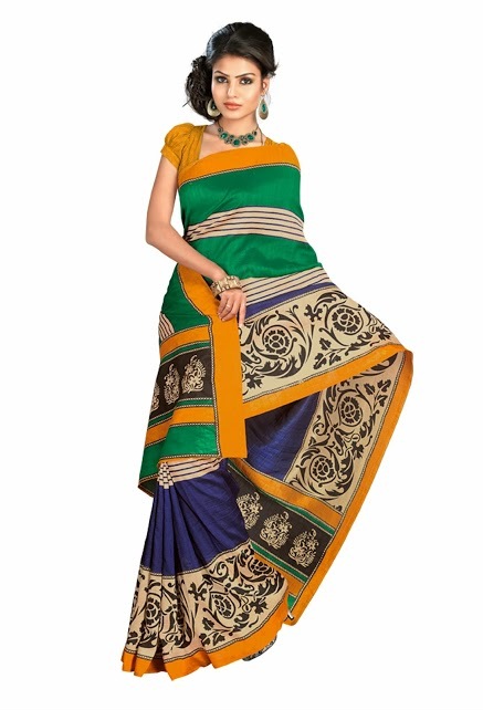 BHAGALPURI ART SILK SAREES ONLINE