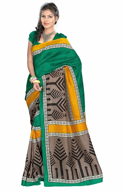 TRIBAL ART PRINTED SAREES