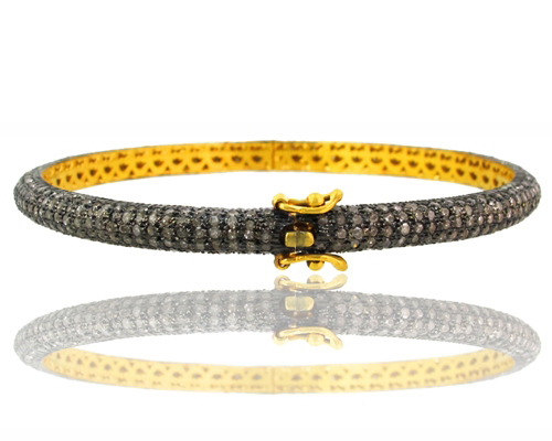 Pave Diamond Bangle Bracelet