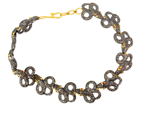 Diamond Ruby Gold Bracelet