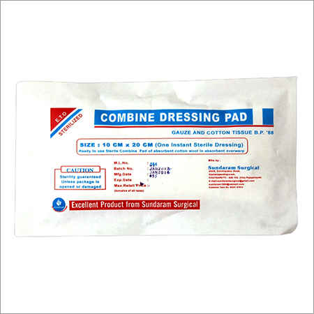 White Sterile Gauze Dressing Pads