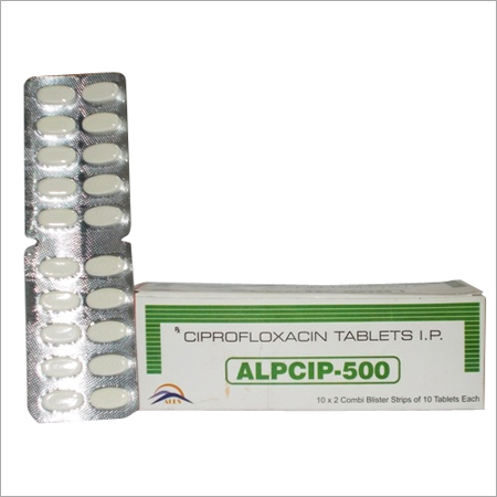 Ciprofloxacin Tablets IP - 500mg, Blister Pack | Antibacterial Action, Long Shelf Life, High Purity