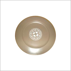Areca Plates - 10 Inches Round, Beige | Biodegradable, Eco-friendly, Elegant Design, Lightweight, Durable, Embossed, Disposable