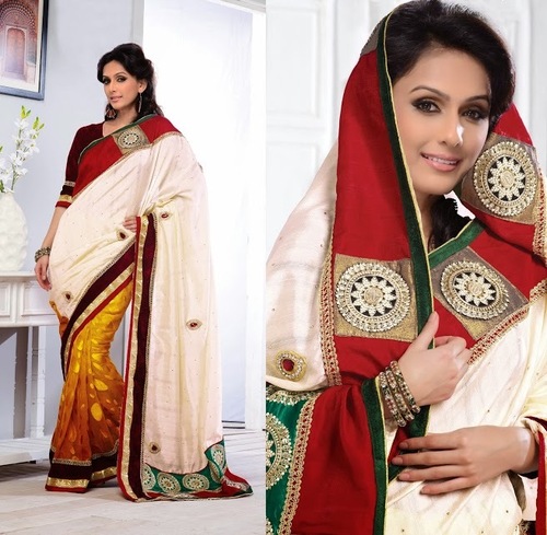 Half Half Saree