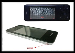HIDDEN LENS IN MOBILE PHONE