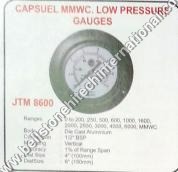 Low Pressure Gauges - Steel, 100 mm, 0-250 kPa | Accurate Reading, Durable, Easy Installation, Reliable Performance